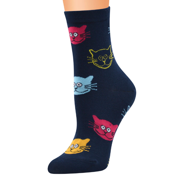 Cute Cat Cotton Soft Breathable Socks