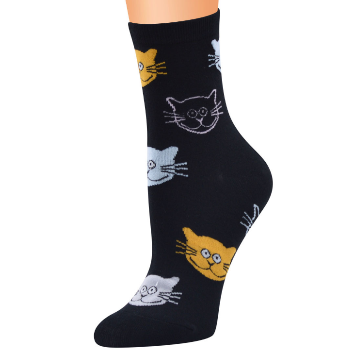 Cute Cat Cotton Soft Breathable Socks
