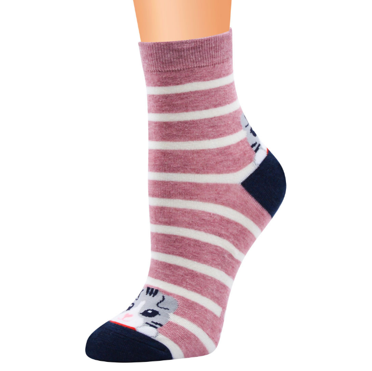 Cute cat women's socks color spring autumn-winter funny cartoon sock ladies and woman's striped cotton socks