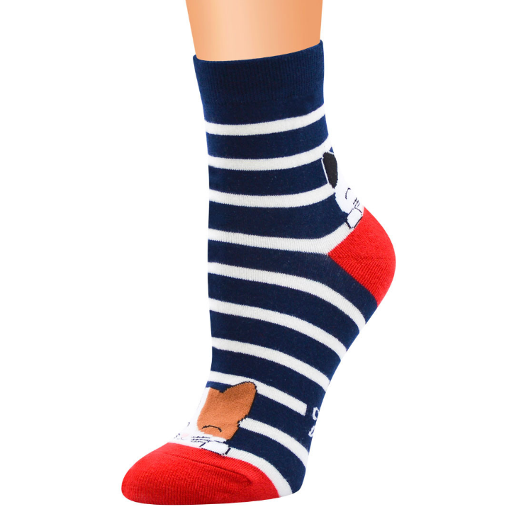 Cute cat women's socks color spring autumn-winter funny cartoon sock ladies and woman's striped cotton socks