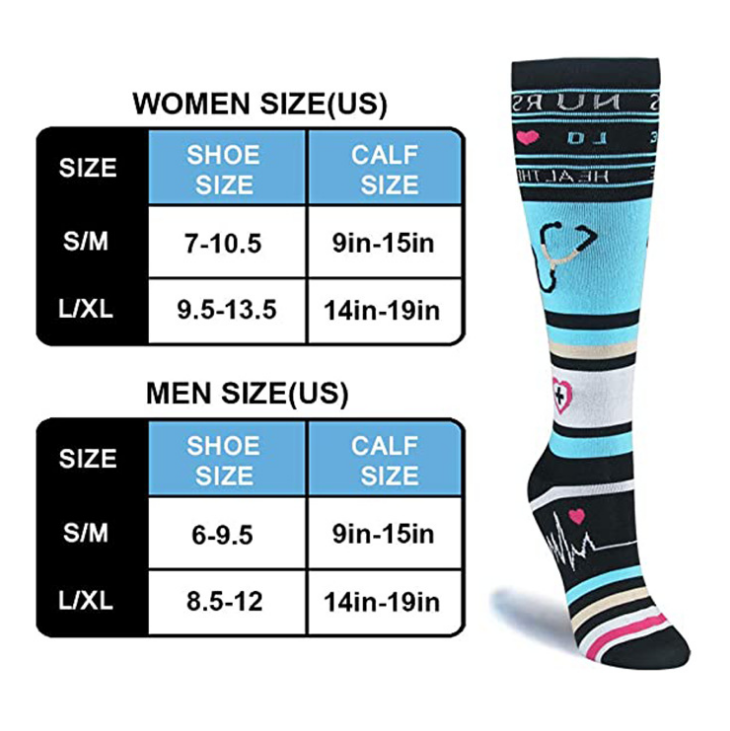 4 Pairs Best Compression Socks for Women & Men-Workout And Recovery