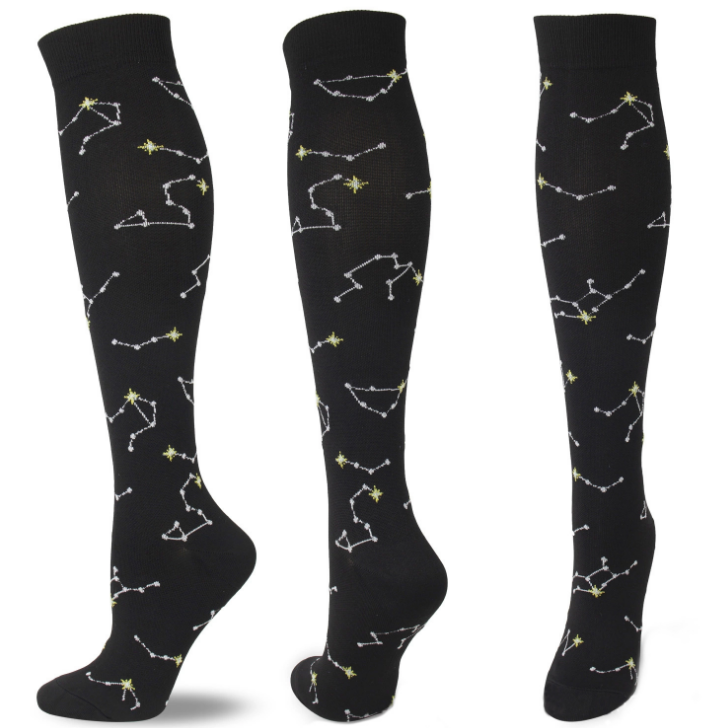 Sports elastic compression socks nurse Leggings high barrel running calf socks pressure socks