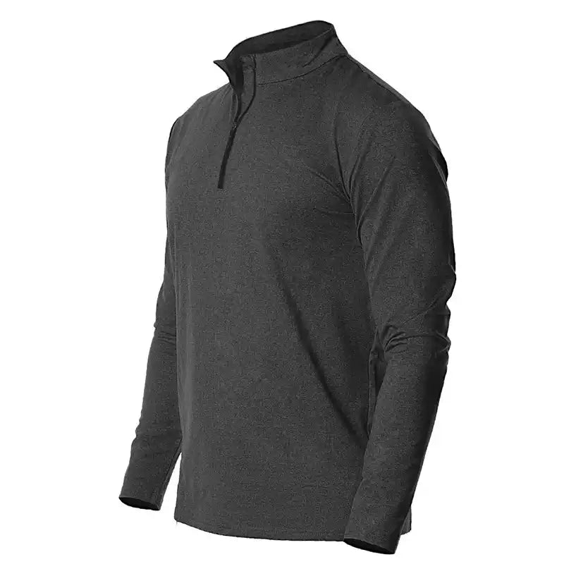 Quick-Dry Men's 1/4 Zip Shirt - Outdoor & Gym Ready