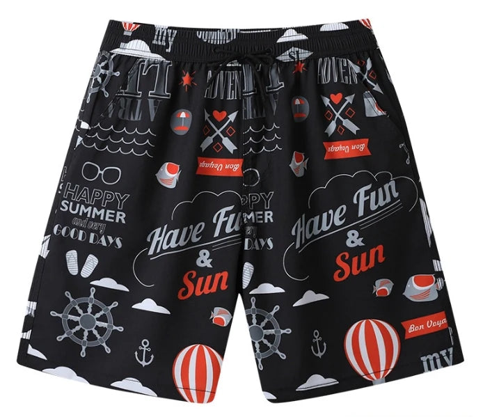 Summer Men's Sportwear Swim Trunks Quick Dry Board Shorts