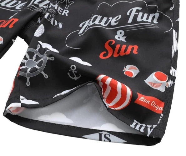 Summer Men's Sportwear Swim Trunks Quick Dry Board Shorts