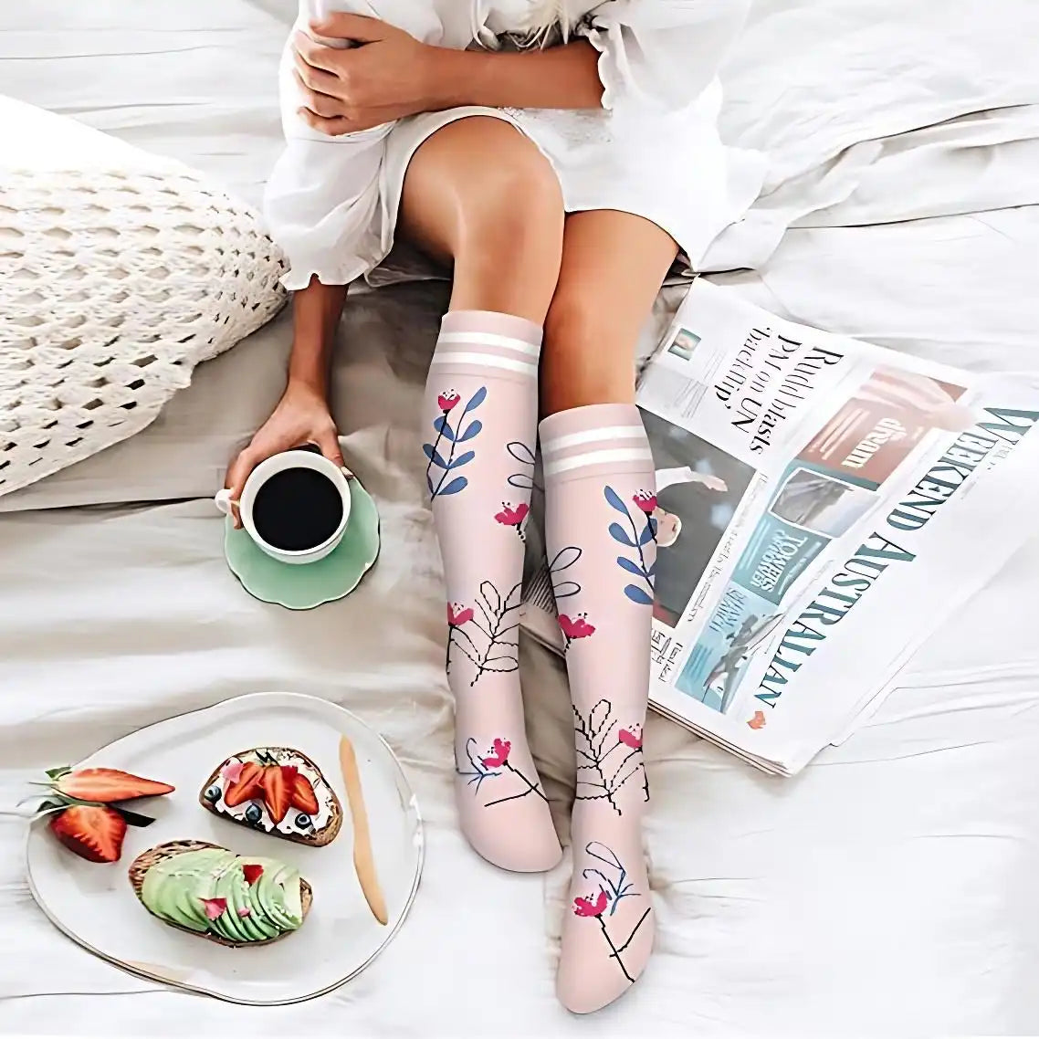 ROYALUCK 6 Pairs Compression Socks(15-20mmHg) for Women & Men - Support for Sports, Running & Nurses