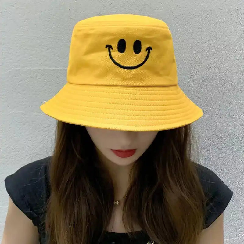Reversible Smiley Bucket Hat Unisex