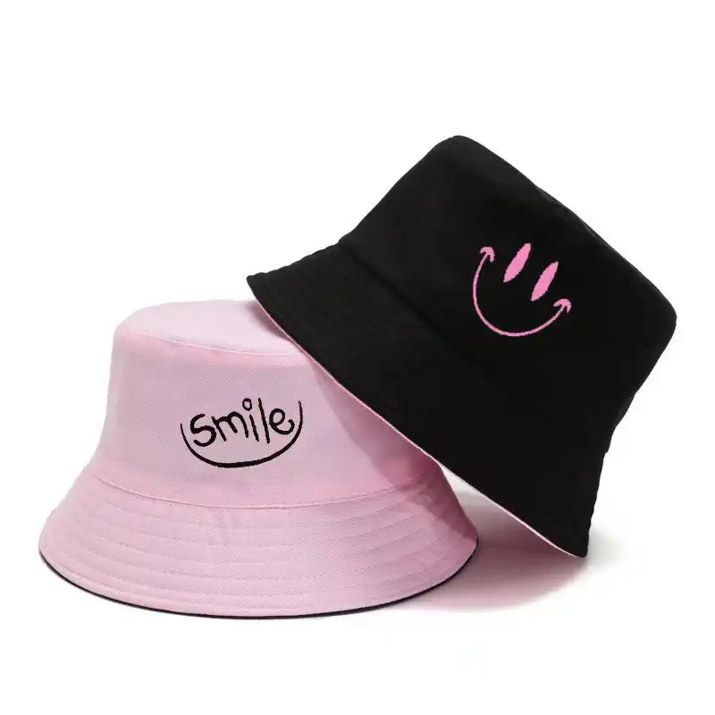 Reversible Smiley Bucket Hat Unisex