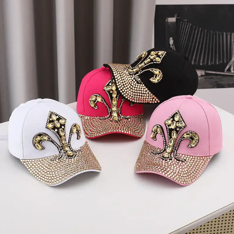 Rhinestone Lily Baseball Cap Trucker Hat