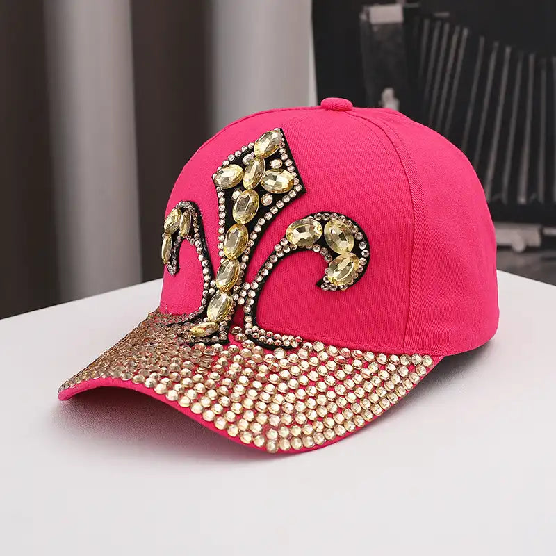 Rhinestone Lily Baseball Cap Trucker Hat