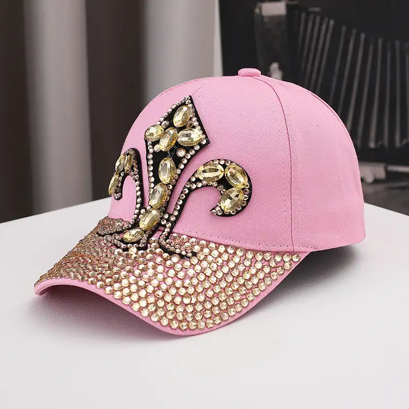 Rhinestone Lily Baseball Cap Trucker Hat