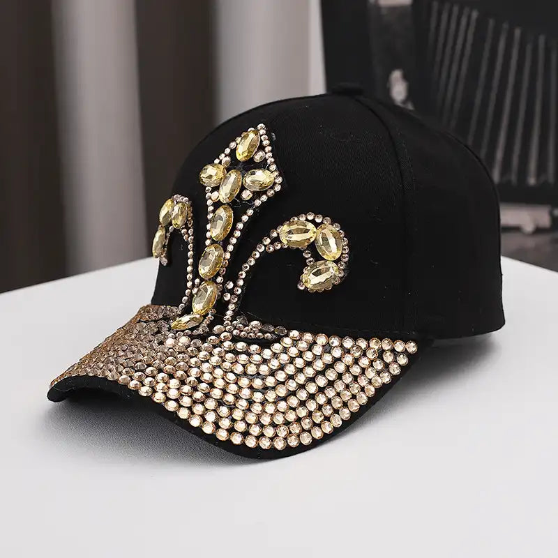 Rhinestone Lily Baseball Cap Trucker Hat