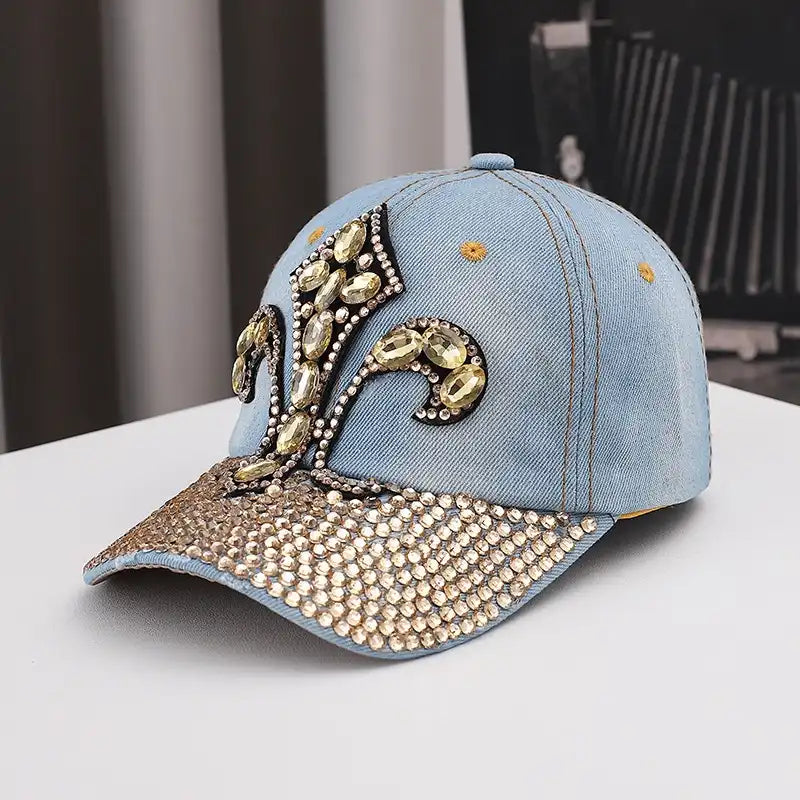 Rhinestone Lily Baseball Cap Trucker Hat