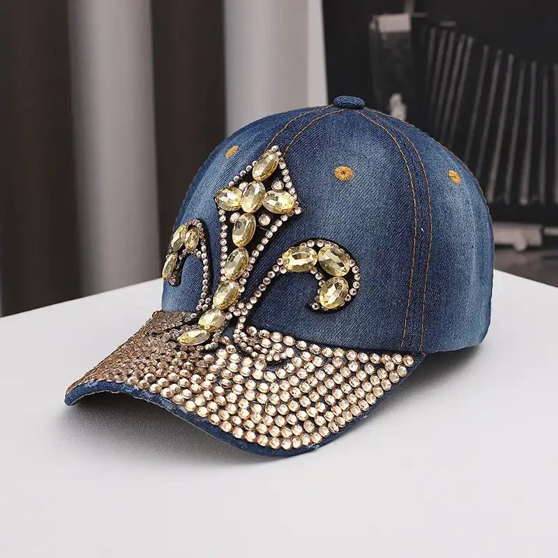 Rhinestone Lily Baseball Cap Trucker Hat