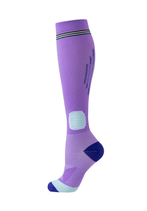 ROYALUCK 6 Pairs Compression Socks for Men and Women 15-20 mmHg Running Support Soccer Football Socks