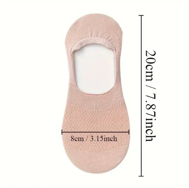 ROYALUCK 7 Pairs Invisible Breathable  Women's Socks Thin Summer Boat Socks