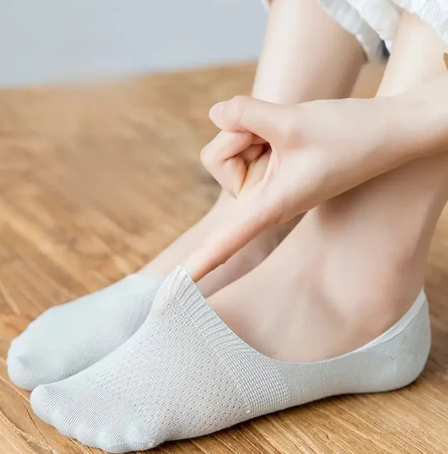 ROYALUCK 7 Pairs Invisible Breathable  Women's Socks Thin Summer Boat Socks