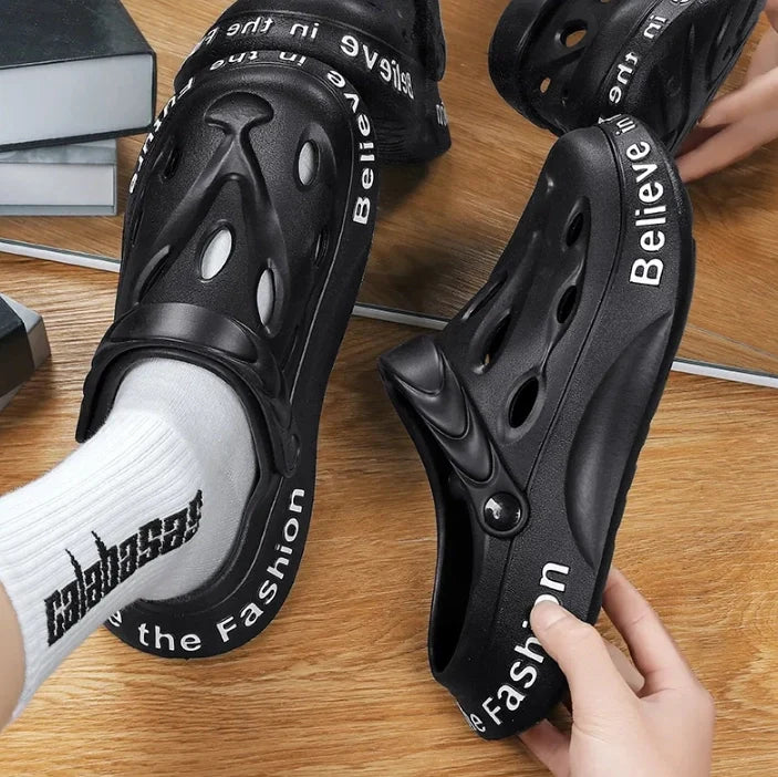 Men's EVA Platform Sandals Breathable Outdoor Clogs, Beach Casual Slippers