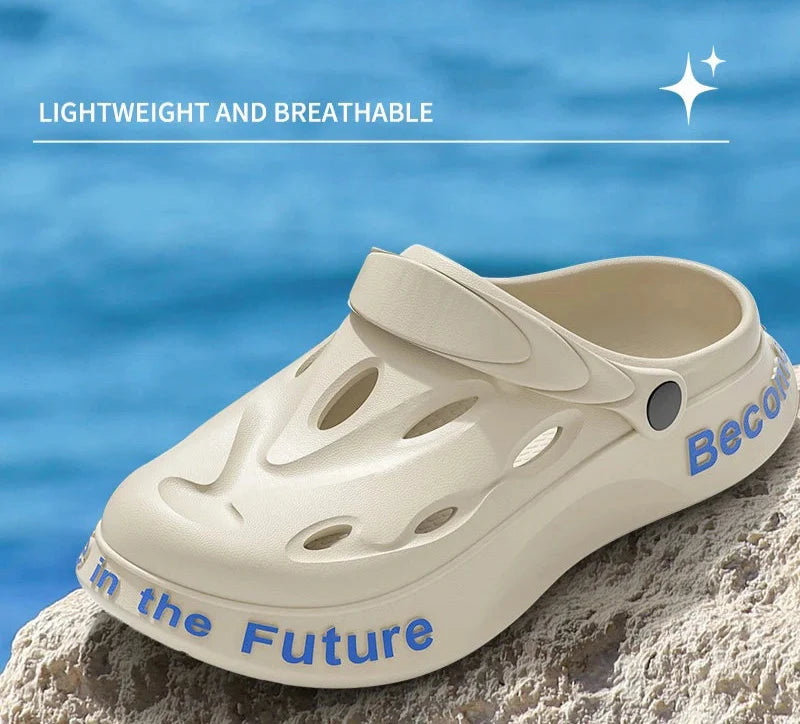 Men's EVA Platform Sandals Breathable Outdoor Clogs, Beach Casual Slippers