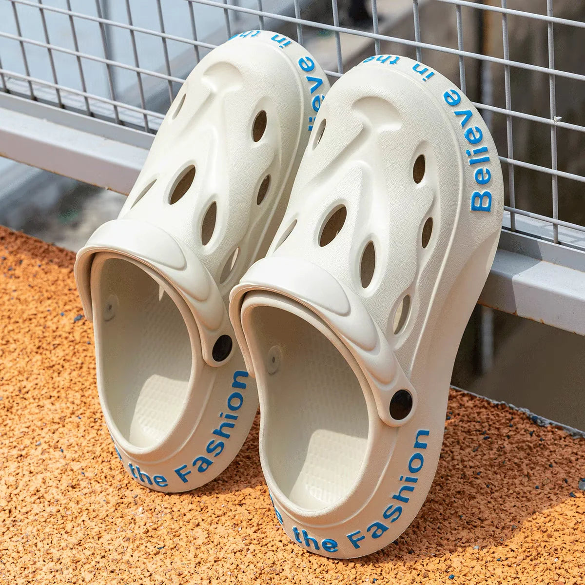 Men's EVA Platform Sandals Breathable Outdoor Clogs, Beach Casual Slippers