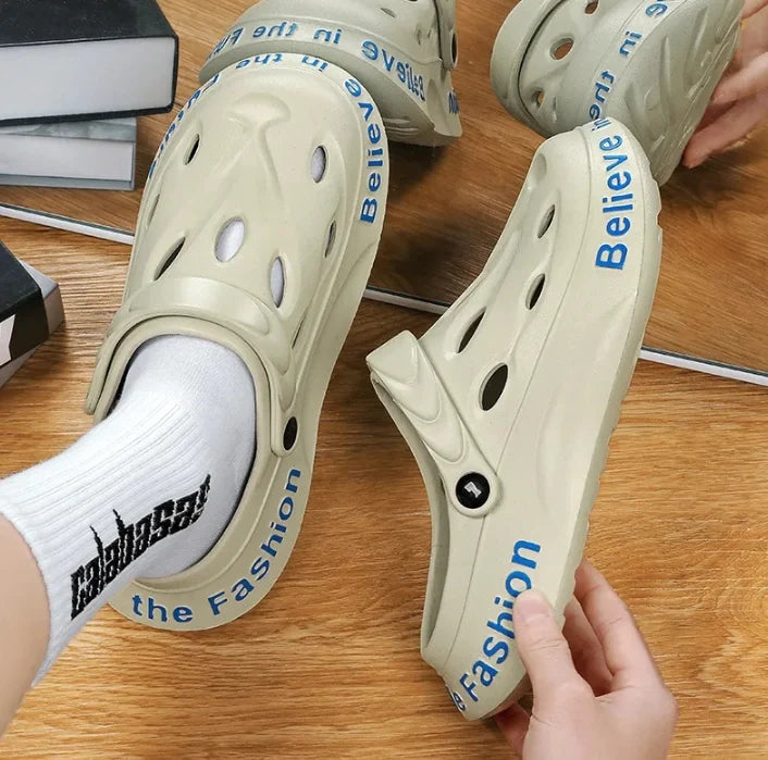 Men's EVA Platform Sandals Breathable Outdoor Clogs, Beach Casual Slippers