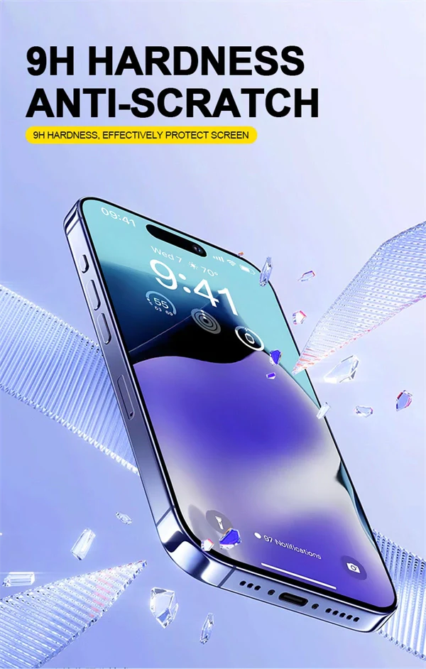 Dust-Free, HD Tempered Glass Film Screen Protector for iPhone 17
