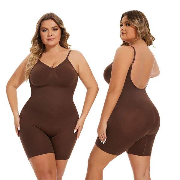 Seamless Postpartum Shaping Bodysuit – Tummy Control, Butt Lift & Backless Design for Yoga and Daily Wear