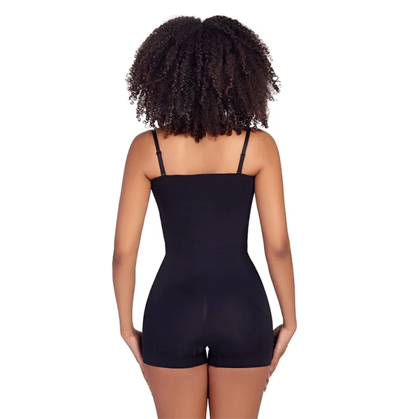 Seamless Sculpting Bodysuit for Women – Tummy Control Thong Shapewear with Square Neck Tank Top Design