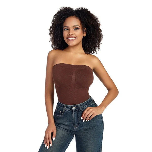 Seamless Sculpting Bodysuit for Women – Tummy Control Thong Shapewear with Square Neck Tank Top Design