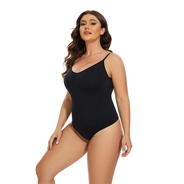 Seamless Shaping Bodysuit – Tummy Control, Butt Lift, Plus Size, Adjustable Strap Body Shaper