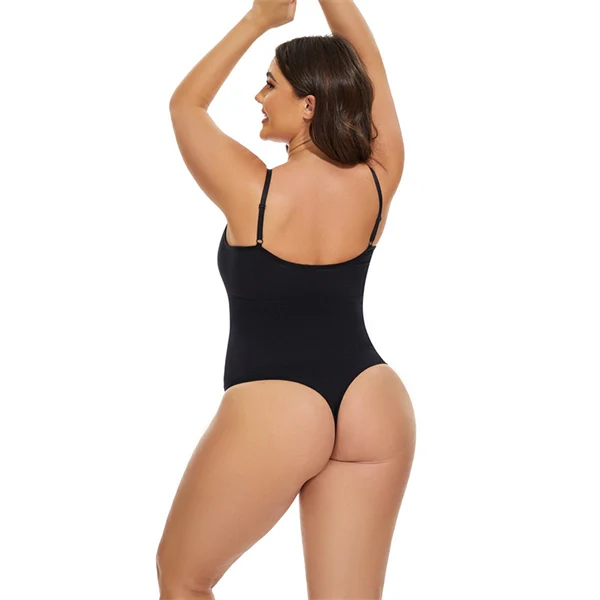 Seamless Shaping Bodysuit – Tummy Control, Butt Lift, Plus Size, Adjustable Strap Body Shaper