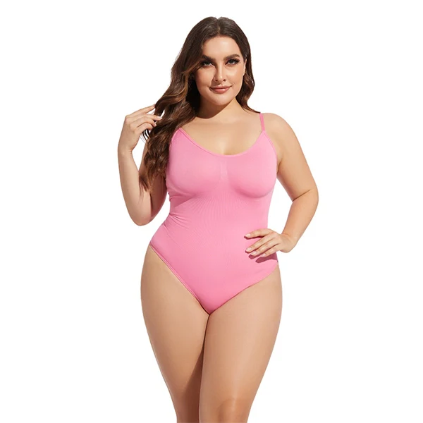 Seamless Shaping Bodysuit – Tummy Control, Butt Lift, Plus Size, Adjustable Strap Body Shaper