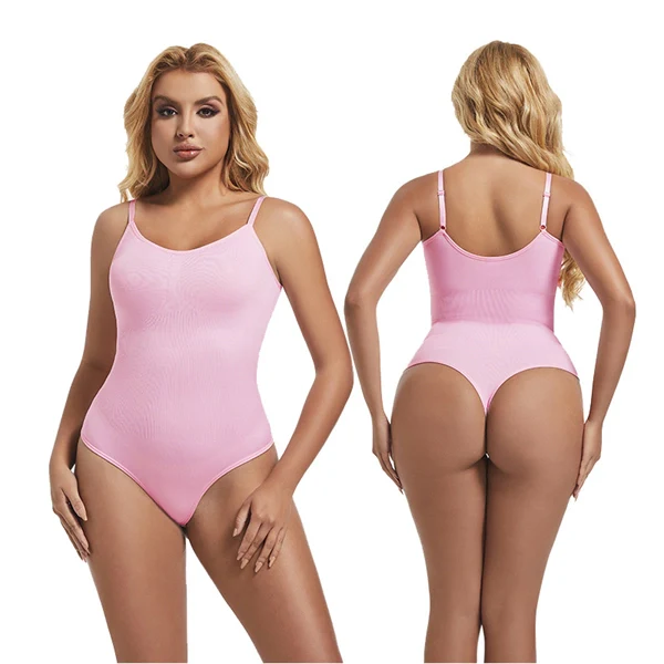 Seamless Shaping Bodysuit – Tummy Control, Butt Lift, Plus Size, Adjustable Strap Body Shaper