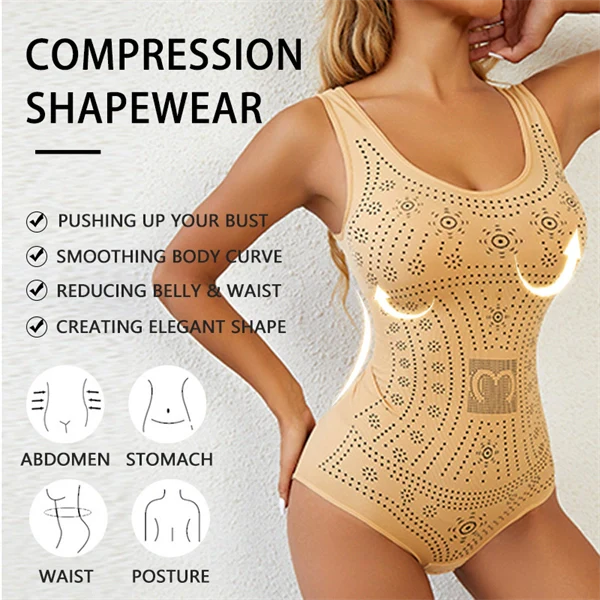 Seamless Tummy Control Bodysuit – Backless, Slimming, and Supportive