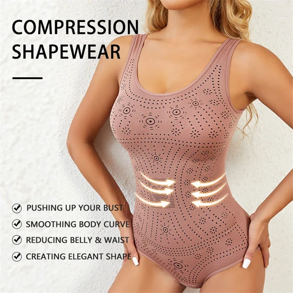 Seamless Tummy Control Bodysuit – Backless, Slimming, and Supportive