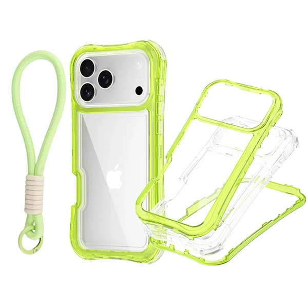 Shockproof TPU Phone Case with Lanyard for iPhone 17