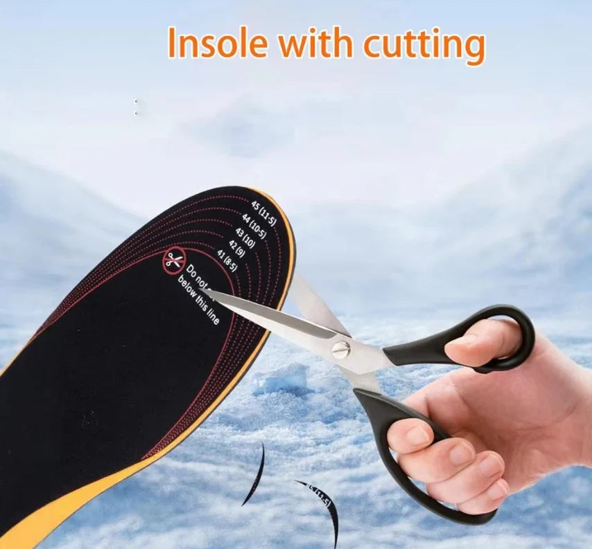 Unisex USB Heated Shoe Insoles with Remote Control Feet Warm Sock Pad Mat Electric Heater Pads Foot Warmers