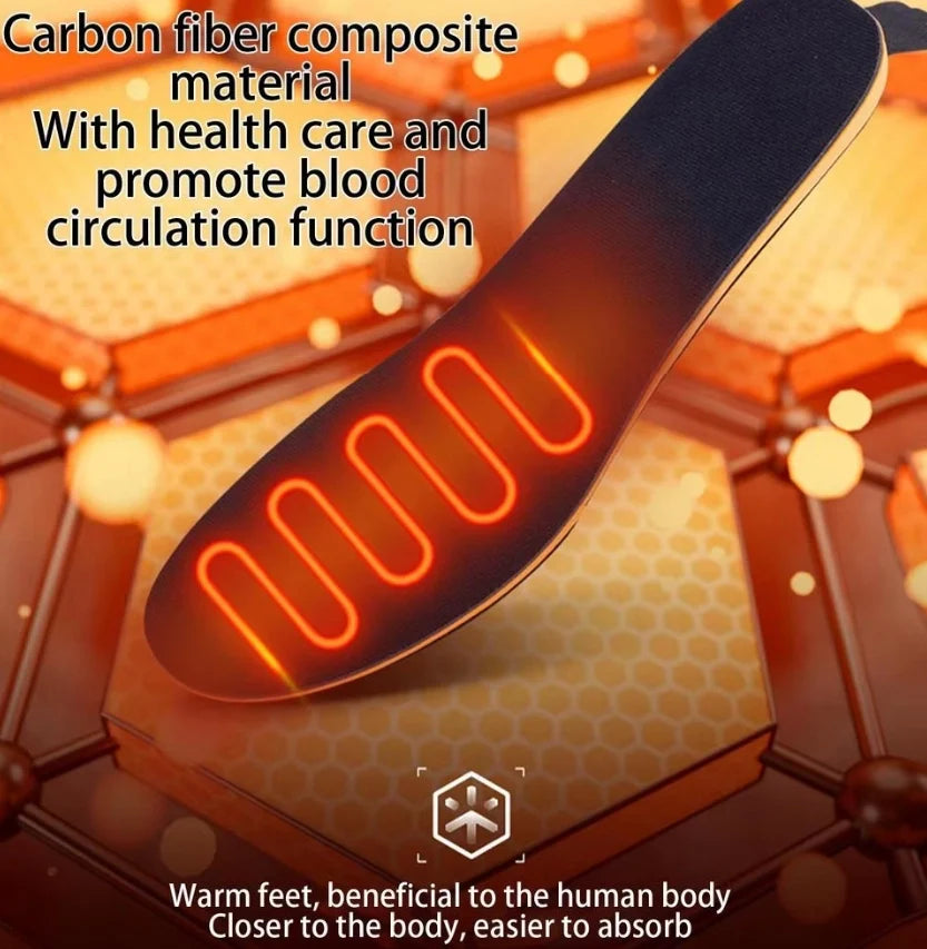 Unisex USB Heated Shoe Insoles with Remote Control Feet Warm Sock Pad Mat Electric Heater Pads Foot Warmers