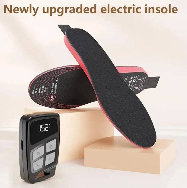 Unisex USB Heated Shoe Insoles with Remote Control Feet Warm Sock Pad Mat Electric Heater Pads Foot Warmers