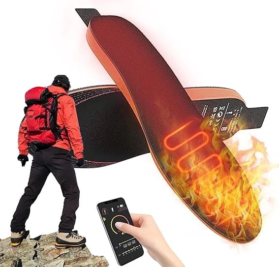 Unisex USB Heated Shoe Insoles with Remote Control Feet Warm Sock Pad Mat Electric Heater Pads Foot Warmers