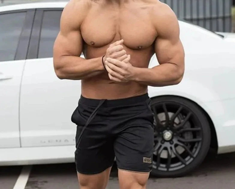 New Summer Running Shorts Men Sports Jogging Fitness Quick Dry Mens Gym Sport gyms Short Pants