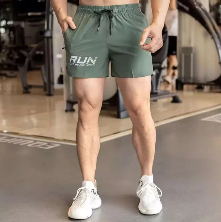 Men's Summer Gyms Workout Bottoms Fitness Sports Shorts Quick Dry Beach Pants for Outdoor Sports