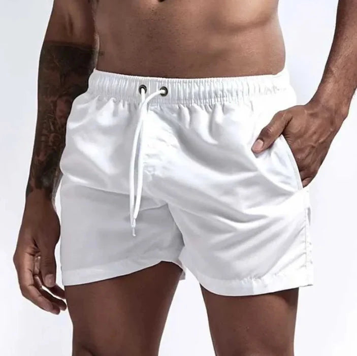 Men's Beach Shorts Quick Dry, Breathable Swim Trunks with Pockets for Swimming, Surfing