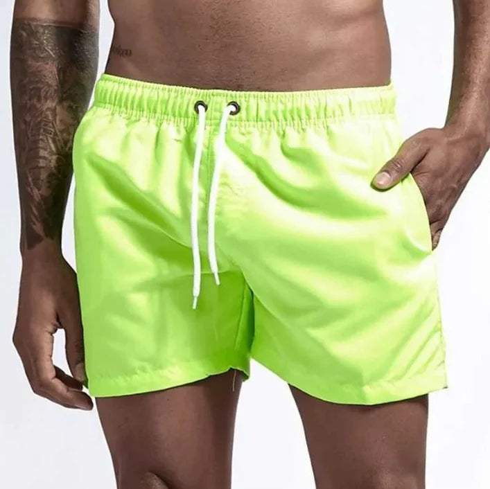 Men's Beach Shorts Quick Dry, Breathable Swim Trunks with Pockets for Swimming, Surfing