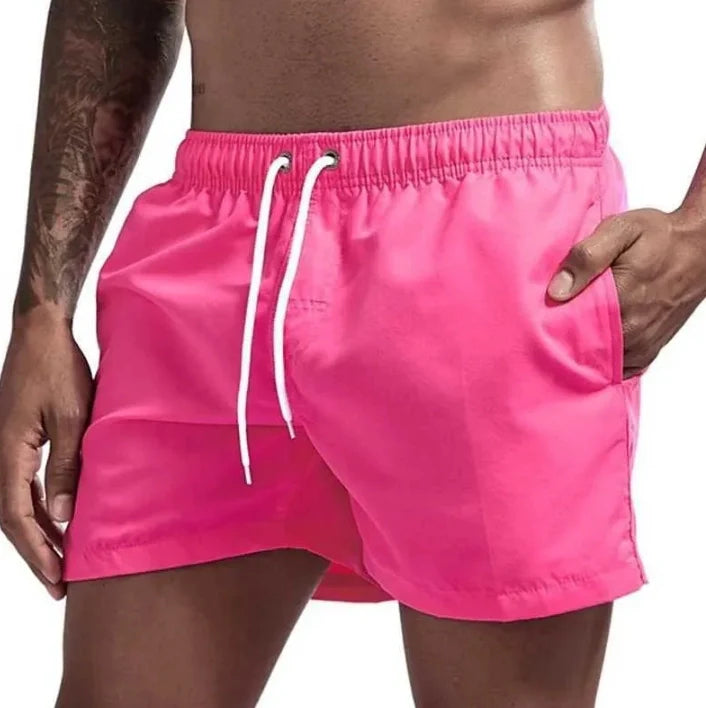 Men's Beach Shorts Quick Dry, Breathable Swim Trunks with Pockets for Swimming, Surfing