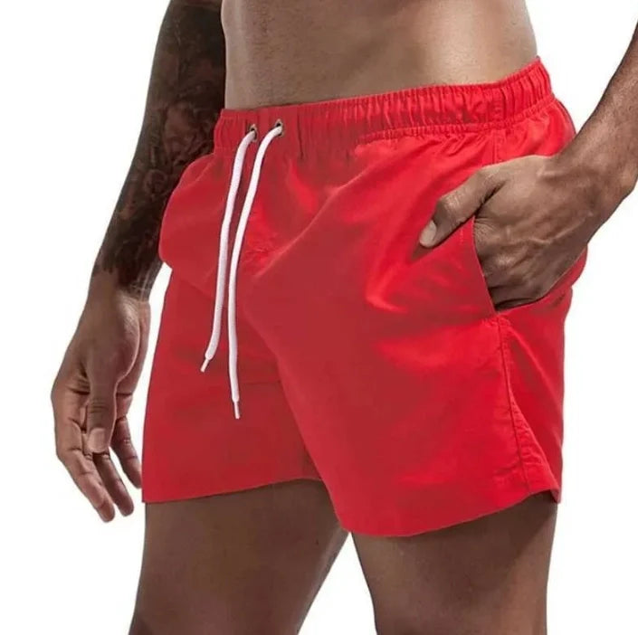 Men's Beach Shorts Quick Dry, Breathable Swim Trunks with Pockets for Swimming, Surfing