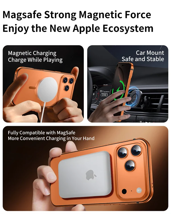 Slim Shockproof Magnetic Phone Case for iPhone 17 Pro/17 Pro Max