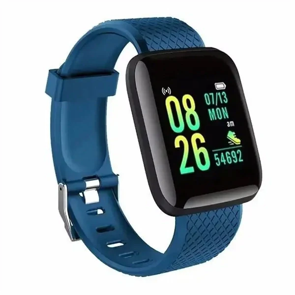 Smart Fitness Watch - Bluetooth Sports Tracker with Music Control, Message Notifications, Pedometer, Weather & Alarm