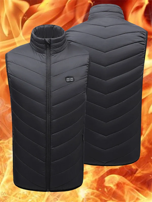 Smart Heated Vest - Adjustable Temperature Control Body Warmer for Outdoor Activities