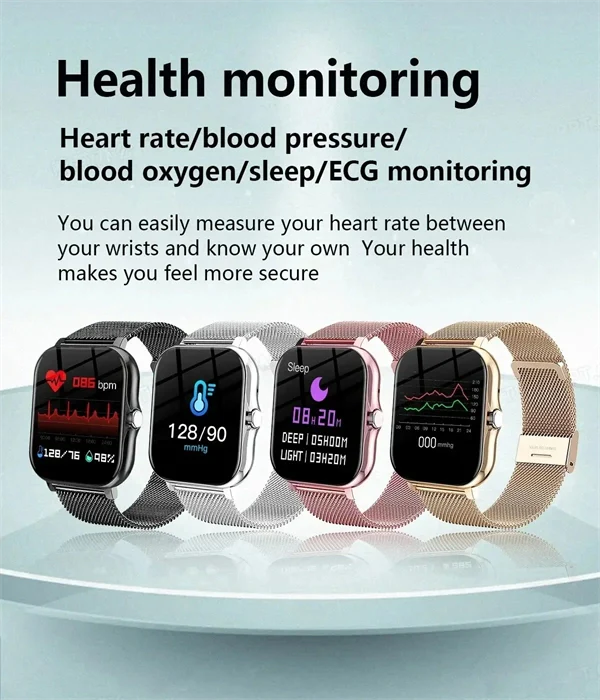 2025 Bluetooth Smartwatch with Phone Call & Fitness Tracker for Men and Women – Compatible with Android & iOS